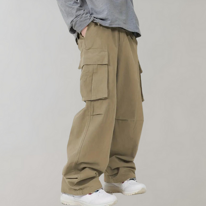 Heren Baggy Cargo Broek Klepzakken