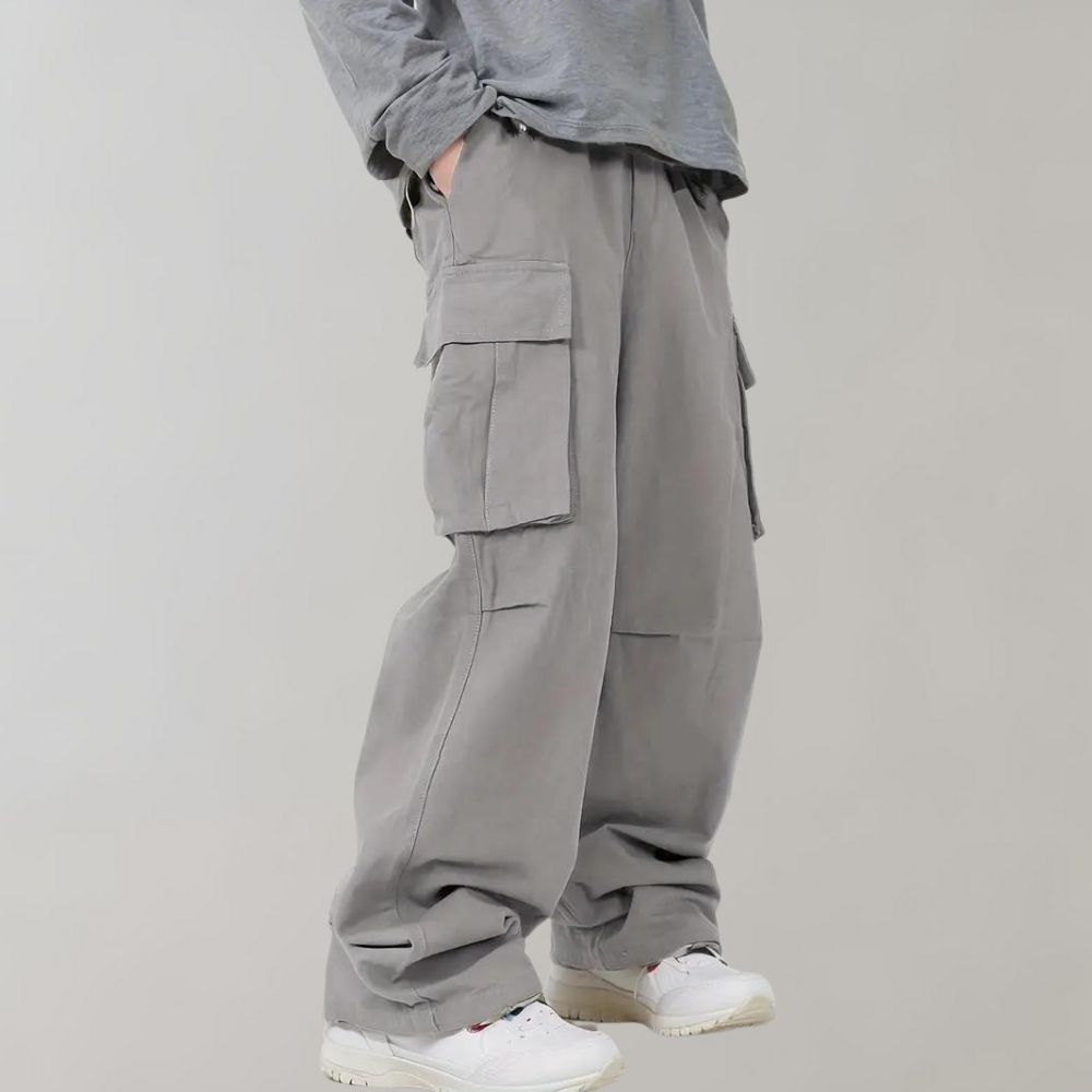 Heren Baggy Cargo Broek Klepzakken