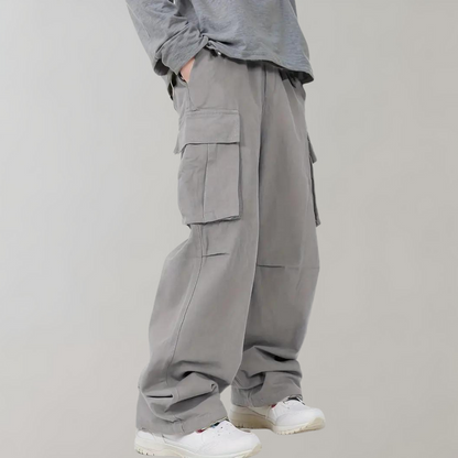 Heren Baggy Cargo Broek Klepzakken