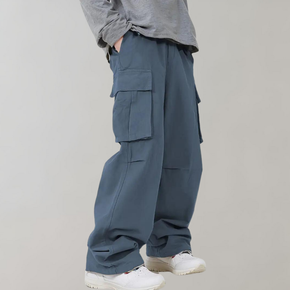 Heren Baggy Cargo Broek Klepzakken