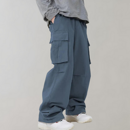 Heren Baggy Cargo Broek Klepzakken