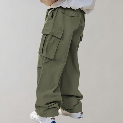 Heren Baggy Cargo Broek Klepzakken