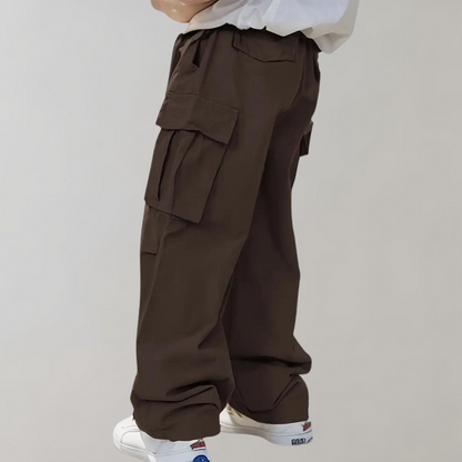 Heren Baggy Cargo Broek Klepzakken