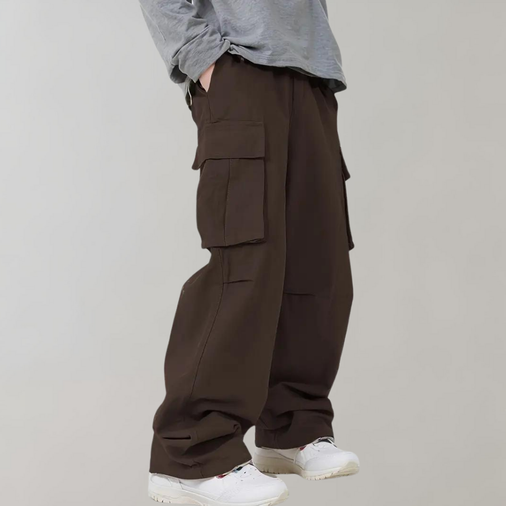 Heren Baggy Cargo Broek Klepzakken