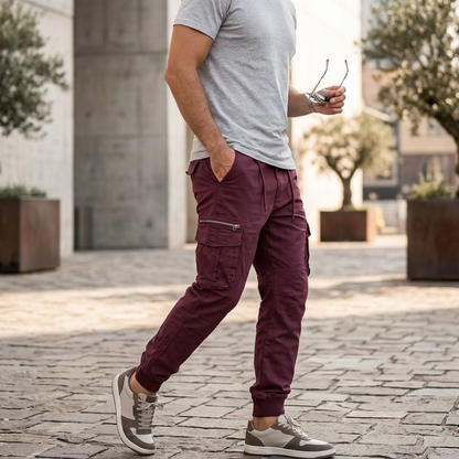 Heren Cargo Broek Joggingbroek Klepzakken Modehuis-Nederland