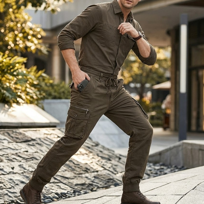 Heren Cargo Broek Joggingbroek Klepzakken Modehuis-Nederland