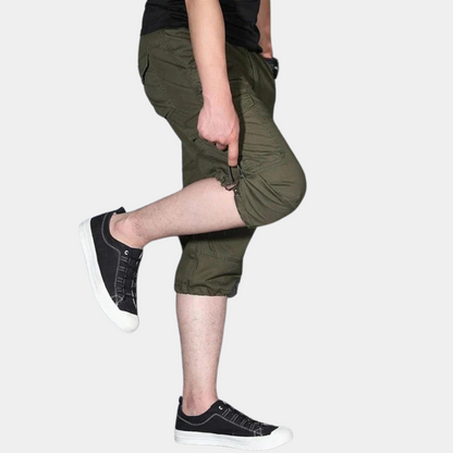 Heren Driekwart Cargo Broek Klepzak