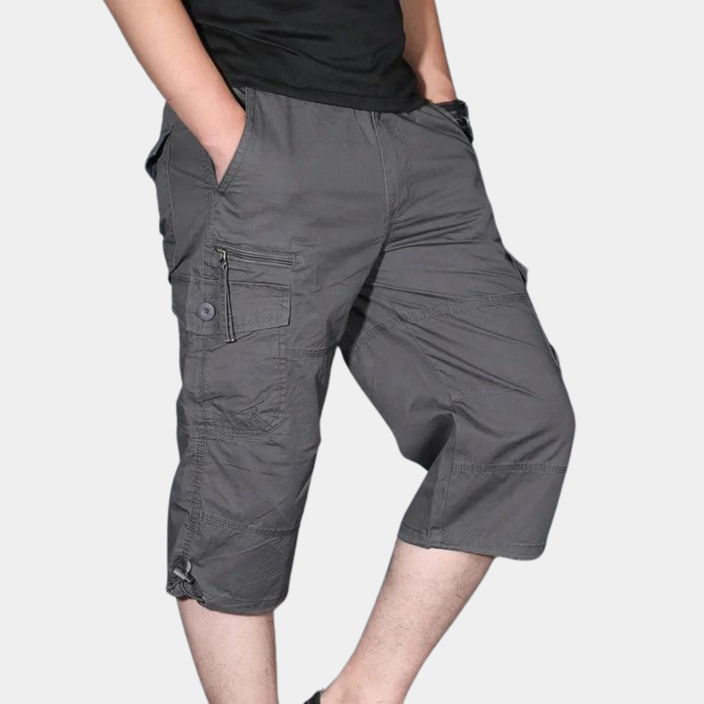 Heren Driekwart Cargo Broek Klepzak