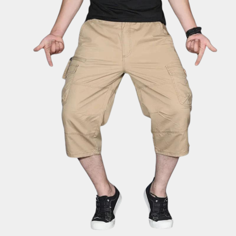 Heren Driekwart Cargo Broek Klepzak