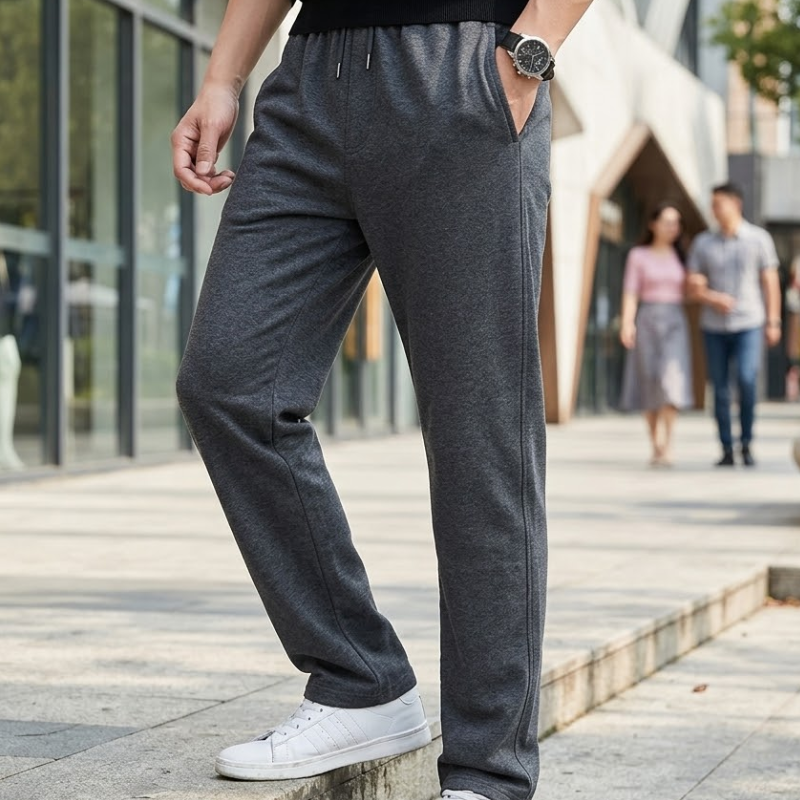 Heren Joggingbroek Rechte Pijp Trekkoord Modehuis-Nederland