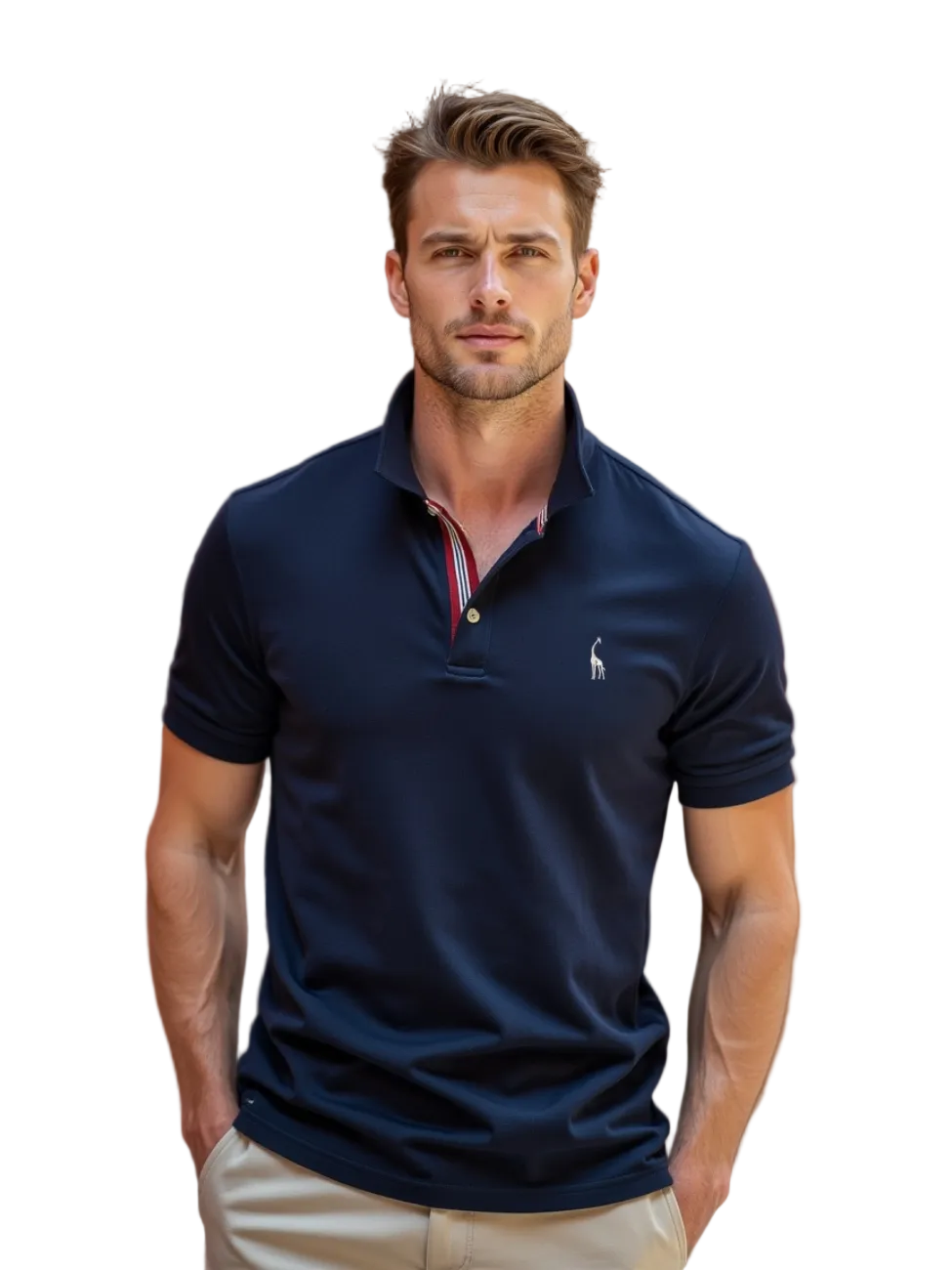 Heren Polo Shirt Slim Fit Korte Mouw