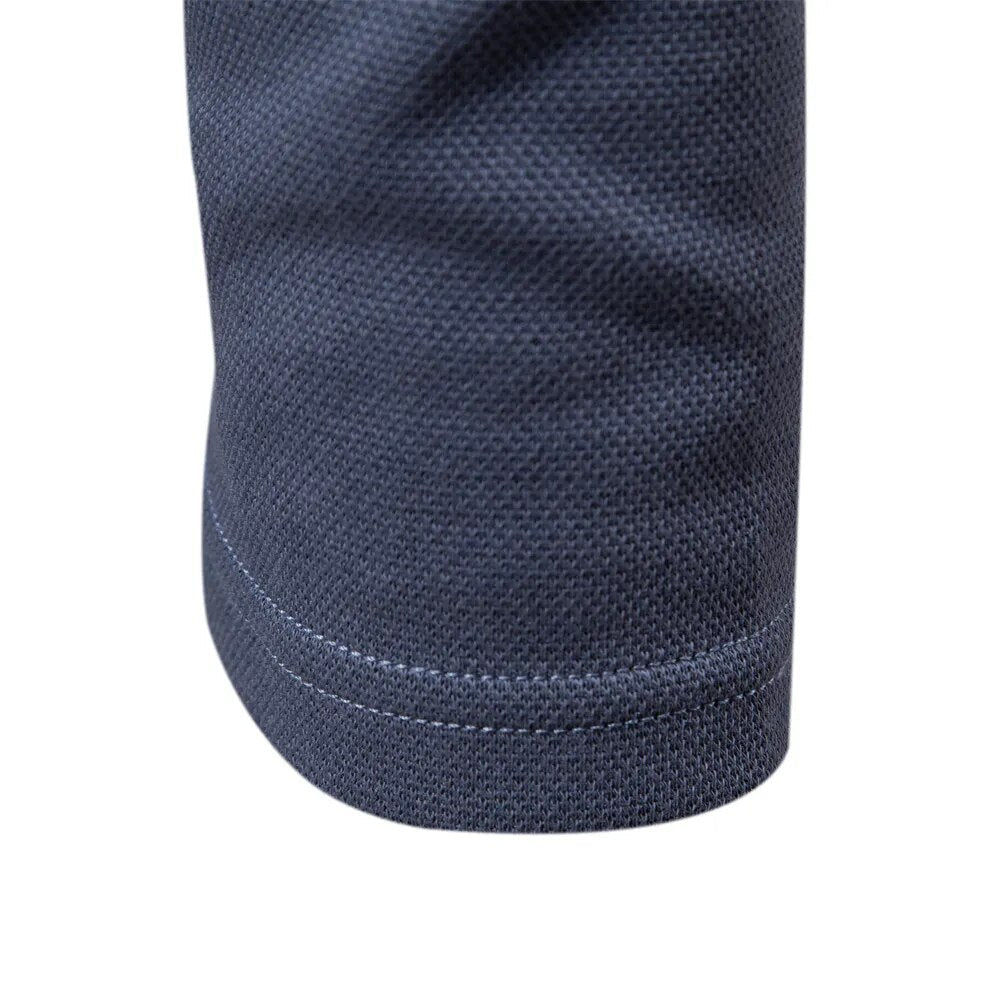 Heren Polo Trui V-Hals Lange Mouw