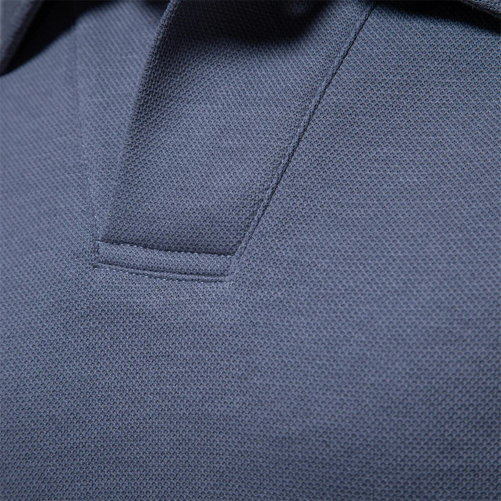 Heren Polo Trui V-Hals Lange Mouw