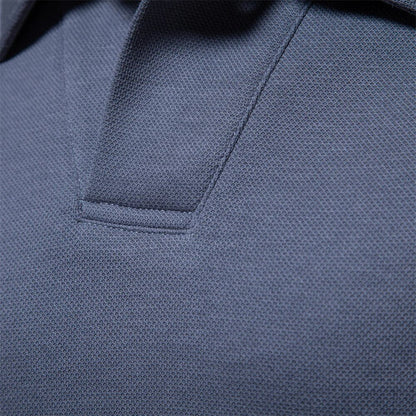 Heren Polo Trui V-Hals Lange Mouw