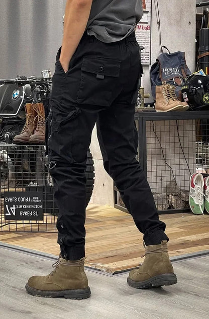 Heren Slim Fit Cargo Broek Manchet
