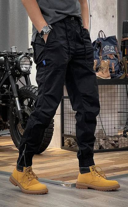 Heren Slim Fit Cargo Broek Manchet