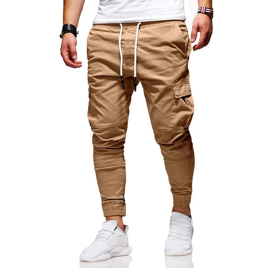 Heren Slim Fit Cargo Broek Zijzak