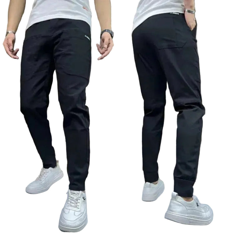 Heren Slim Fit Cargo Broek Zijzakken