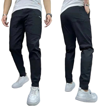 Heren Slim Fit Cargo Broek Zijzakken
