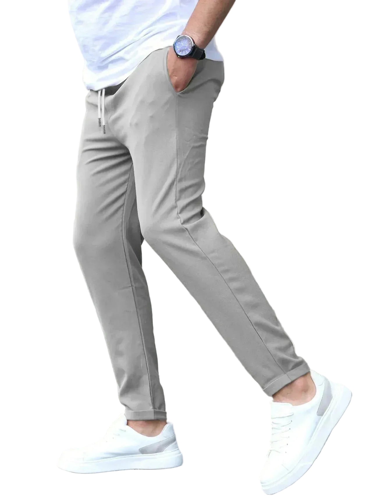 Heren Slim Fit Joggingbroek Trekkoord