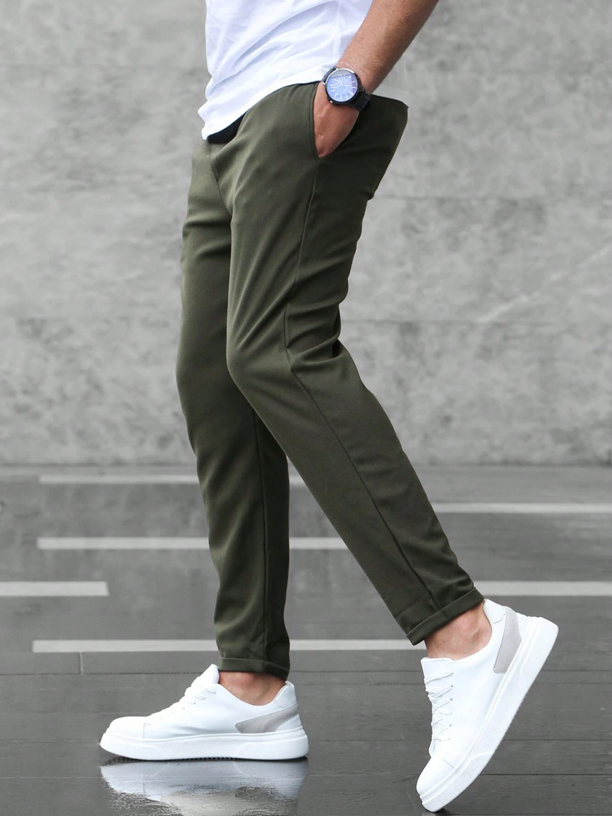 Heren Slim Fit Joggingbroek Trekkoord