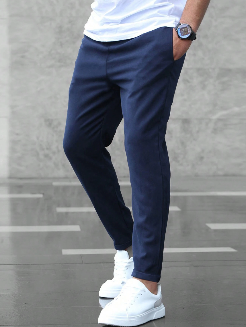 Heren Slim Fit Joggingbroek Trekkoord