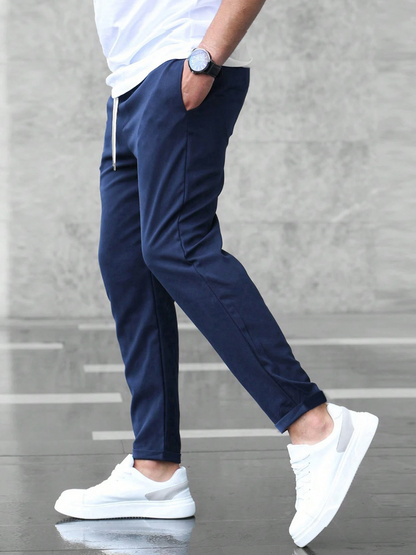 Heren Slim Fit Joggingbroek Trekkoord