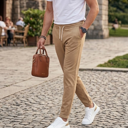 Heren Slim Fit Joggingbroek Trekkoord Modehuis-Nederland