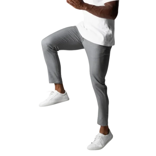 Heren Slim Fit Chino Broek Cropped