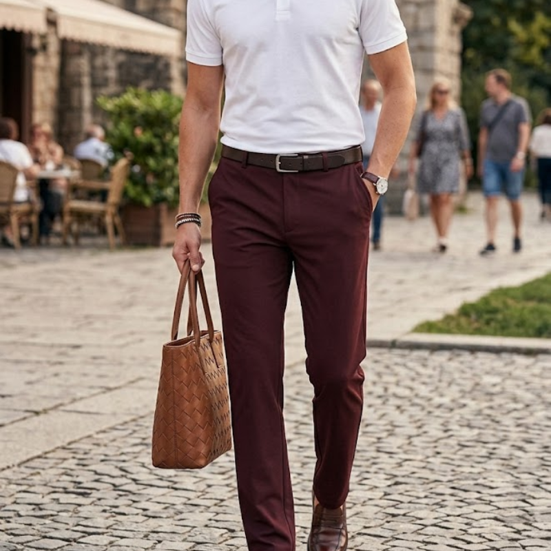 Heren Stretch Pantalon Slim Fit Modehuis-Nederland
