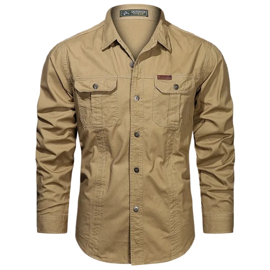 Heren cargo shirt Lange mouwen