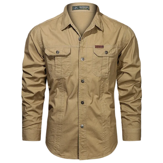 Heren cargo shirt Lange mouwen