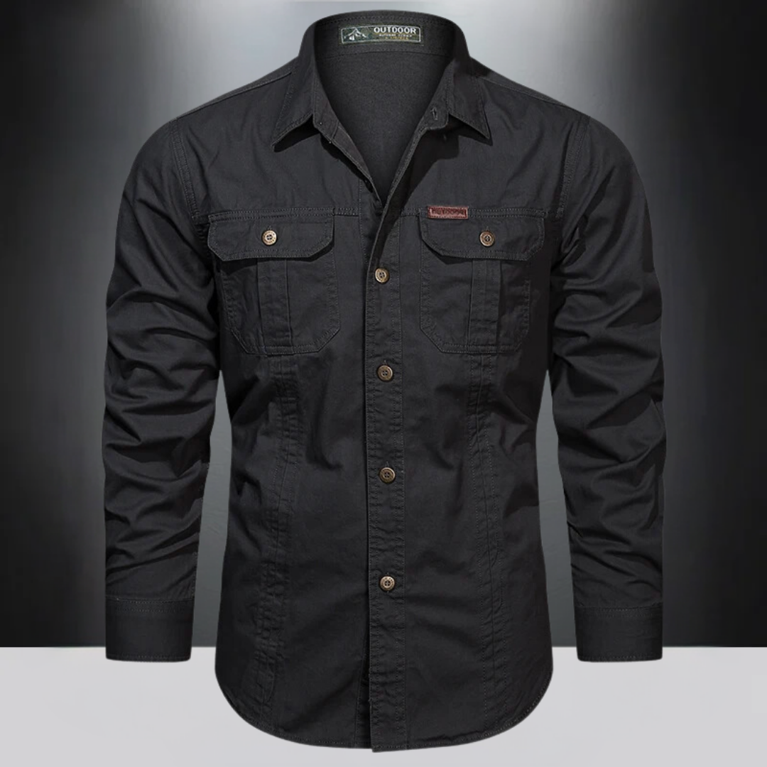 Heren cargo shirt Lange mouwen