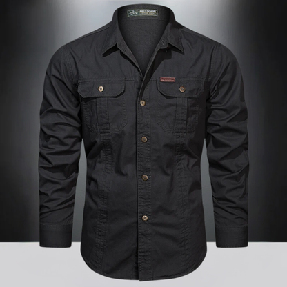 Heren cargo shirt Lange mouwen