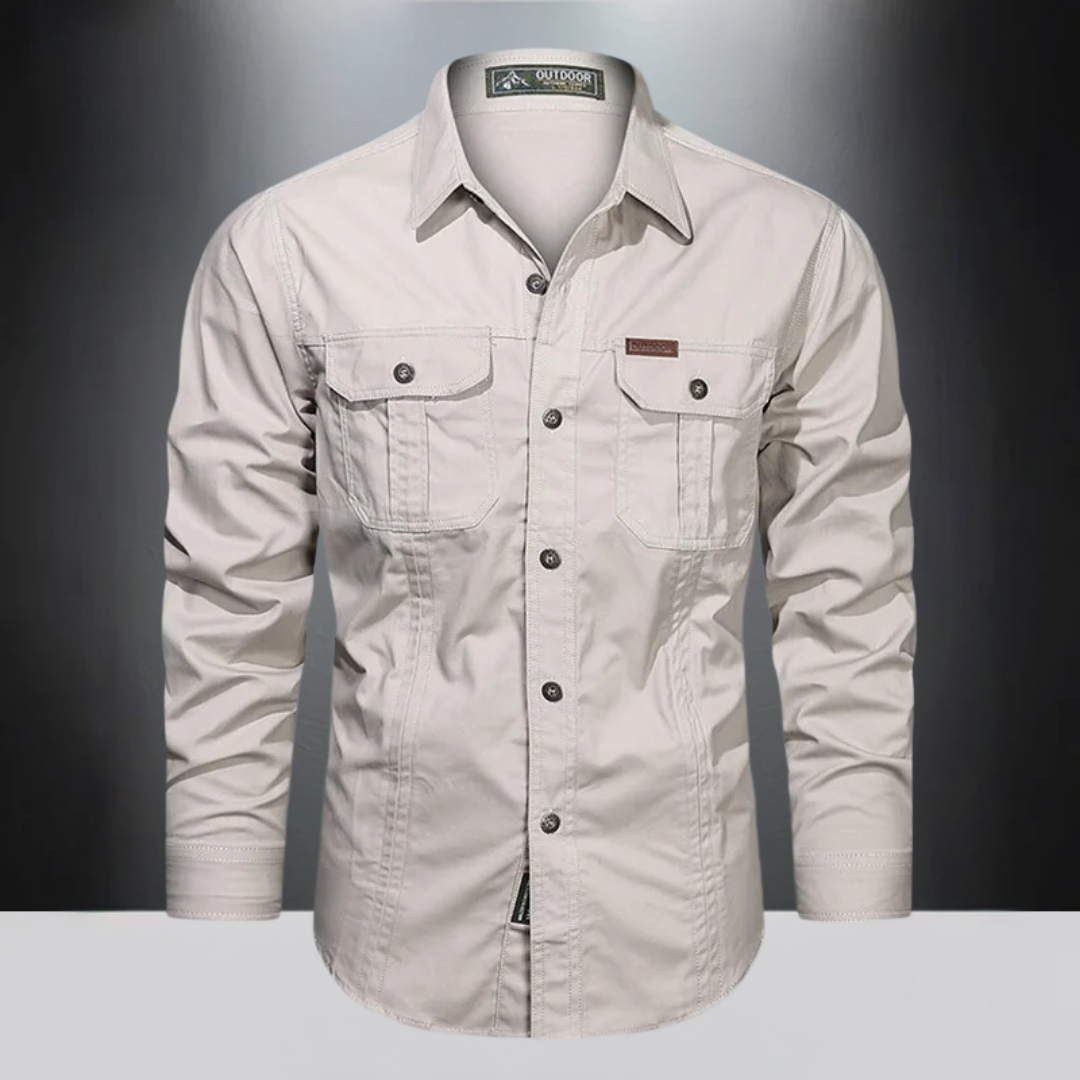 Heren cargo shirt Lange mouwen