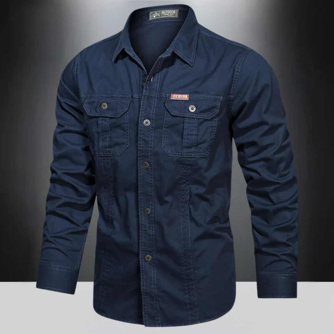 Heren cargo shirt Lange mouwen