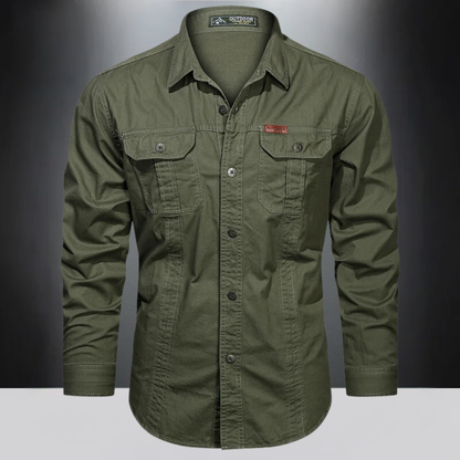 Heren cargo shirt Lange mouwen