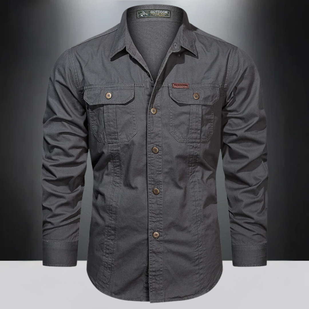 Heren cargo shirt Lange mouwen