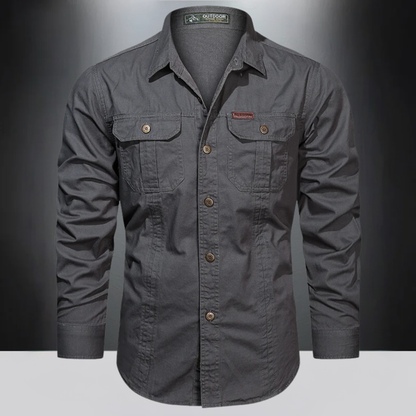 Heren cargo shirt Lange mouwen