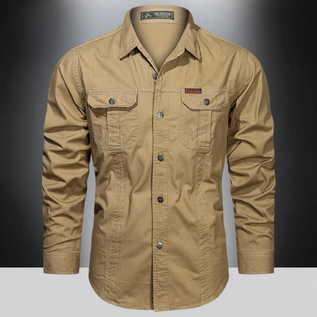 Heren cargo shirt Lange mouwen