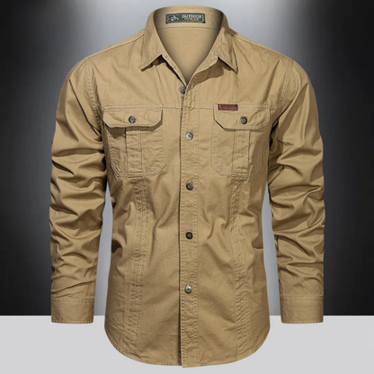 Heren cargo shirt Lange mouwen