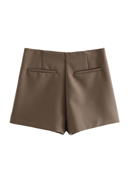 Dames Wrap Skort High Waist Mini