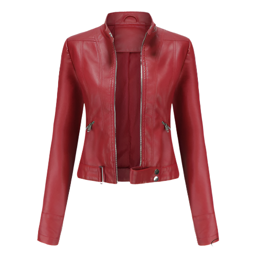Dames jas met gespdetails en ritszakken - afbeelding 5