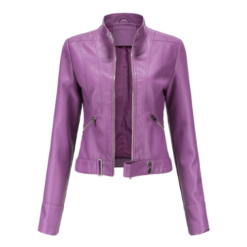 Dames jas met gespdetails en ritszakken - afbeelding 6