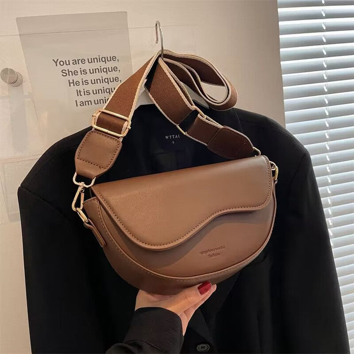 Dames Crossbody Tas Met Veganleer Look En Magneetsluiting detailfoto 5