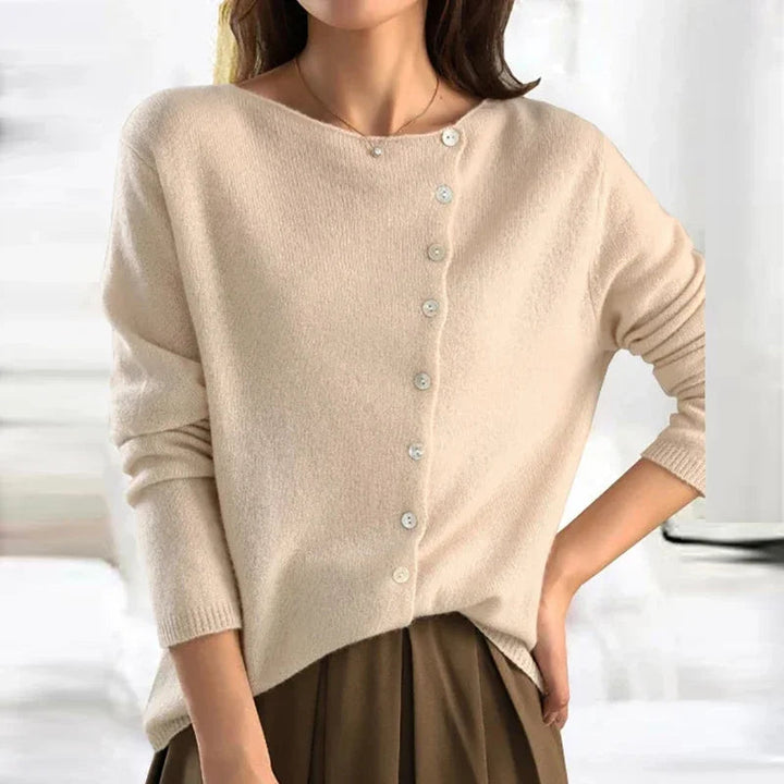 Dames vest met asymmetrische hals - afbeelding 2
