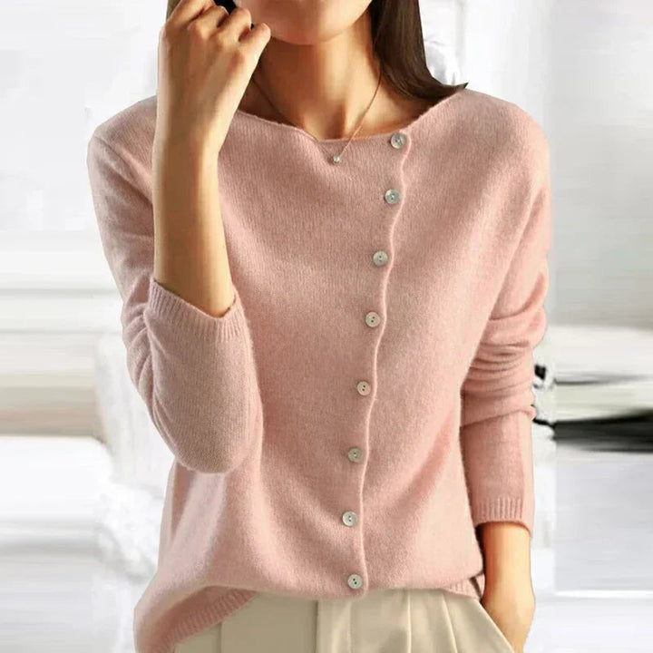 Dames vest met asymmetrische hals - afbeelding 3