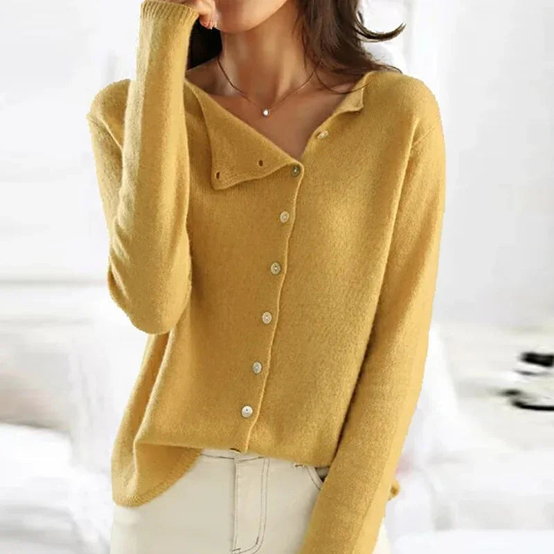 Dames vest met asymmetrische hals - afbeelding 4