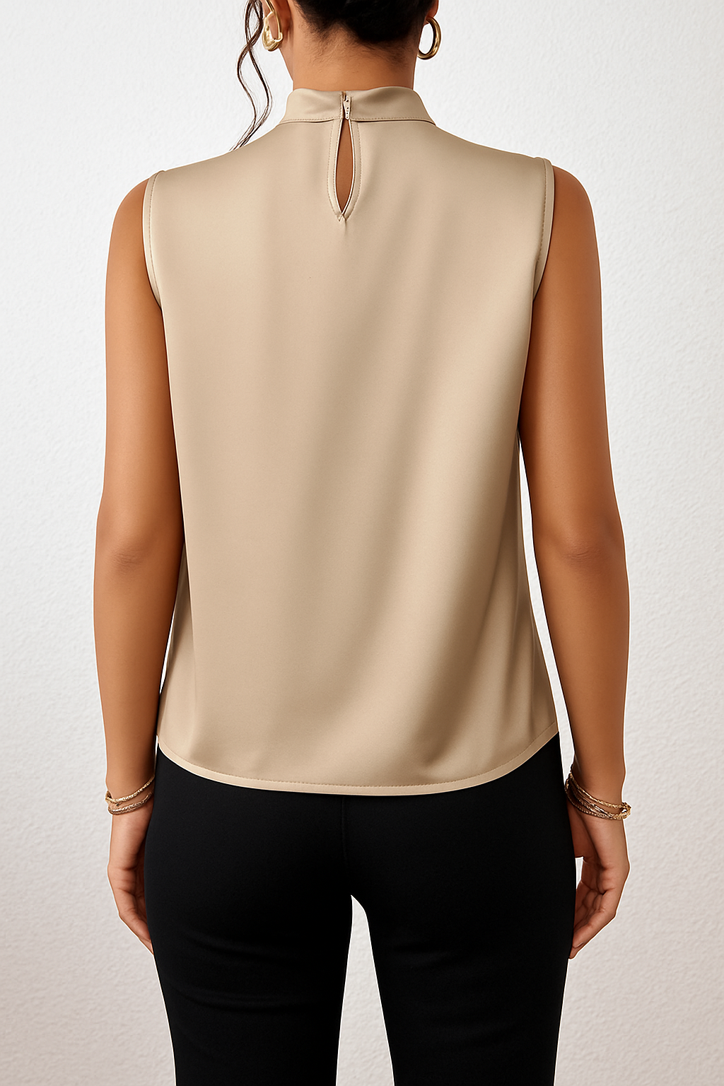 Mouwloze halterblouse voor dames