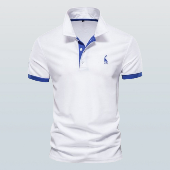 Heren polo shirt met korte mouwen en moderne pasvorm